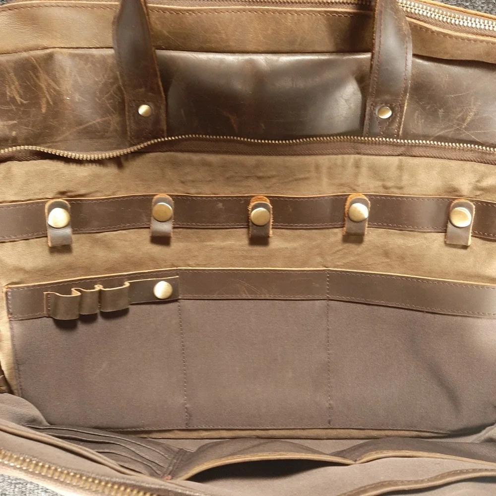 Unbranded distressed leather